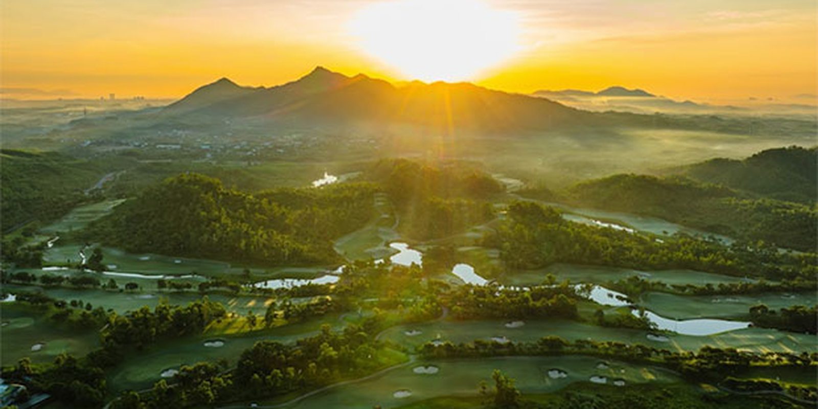Vietnam golf at sunrise
